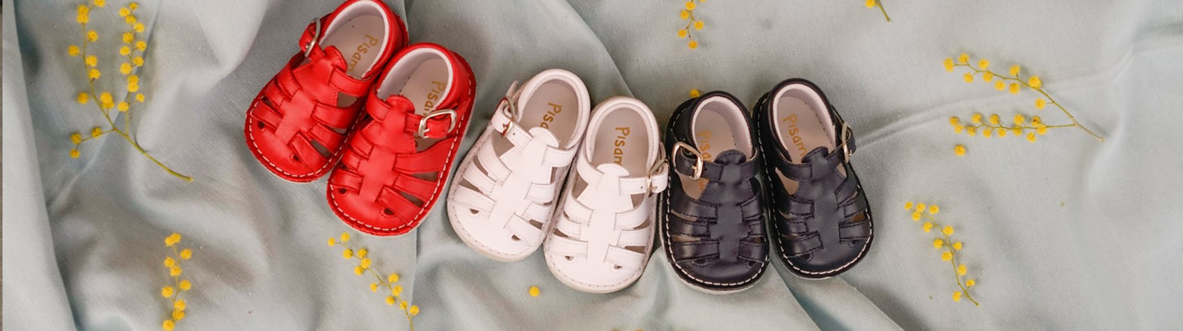 Sandales cuir bébé fille premiers pas - blanc, Chaussures