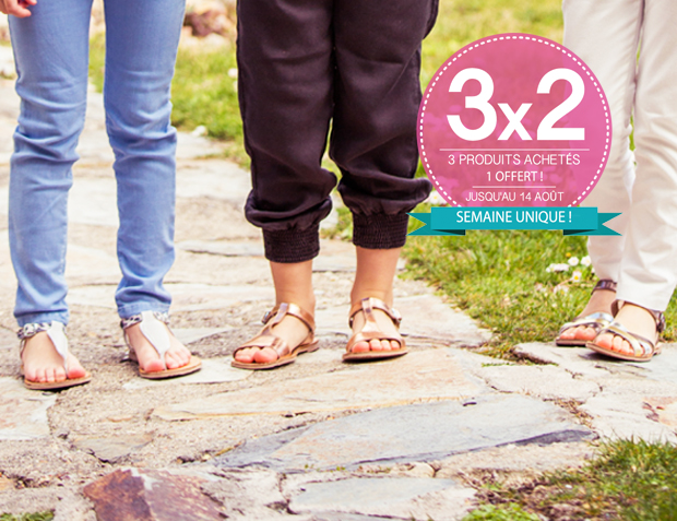 Semaine Unique chez Pisamonas : 3x2 sur tous nos produits et chaussures en ligne pour enfants Semaine Unique chez Pisamonas